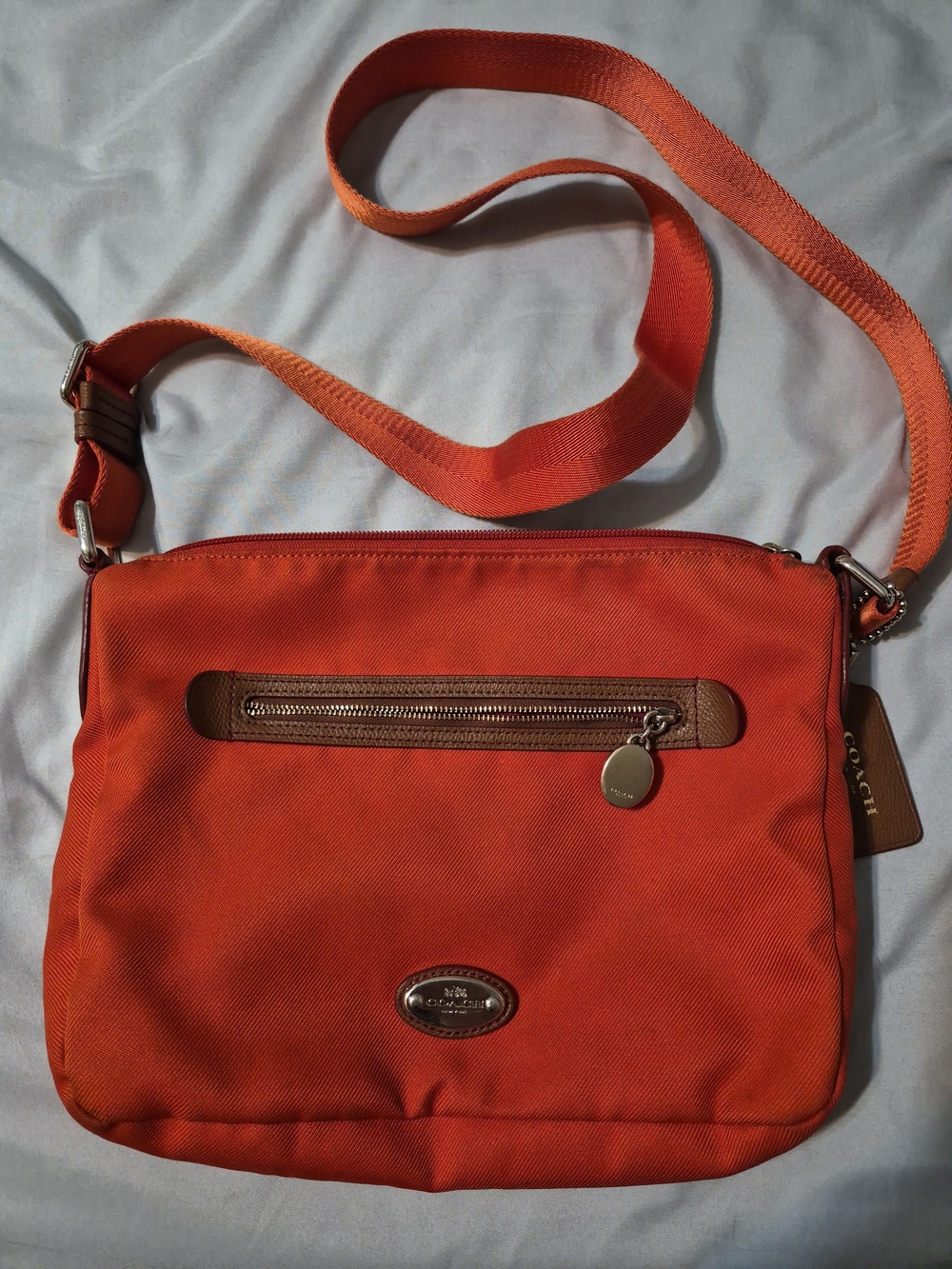 Coach Orange Sawyer Crossbody Bag